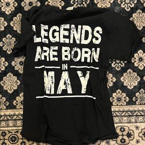 Fruit of the Loom Black Tee with Multicolor Fruit Logo